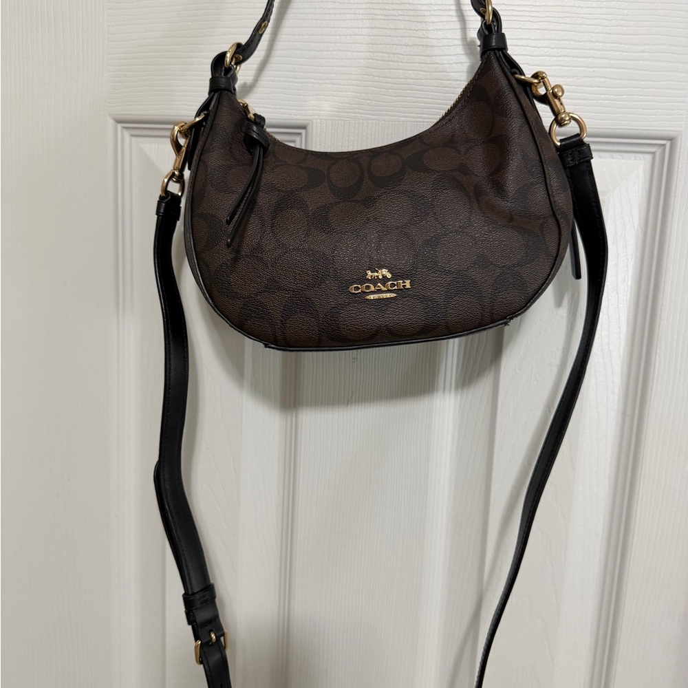 Coach Signature Brown Crossbody Bag